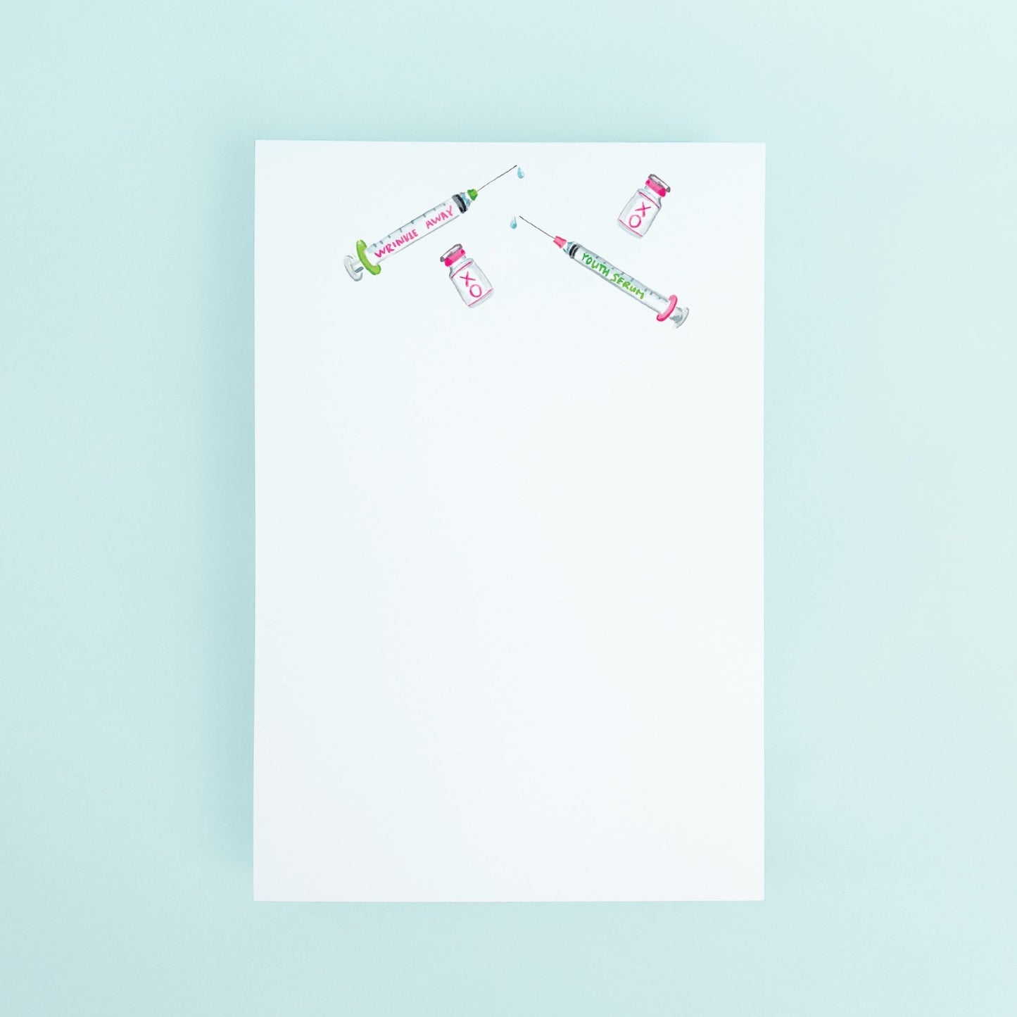 Botox Needles Notepad - themonogram manor 