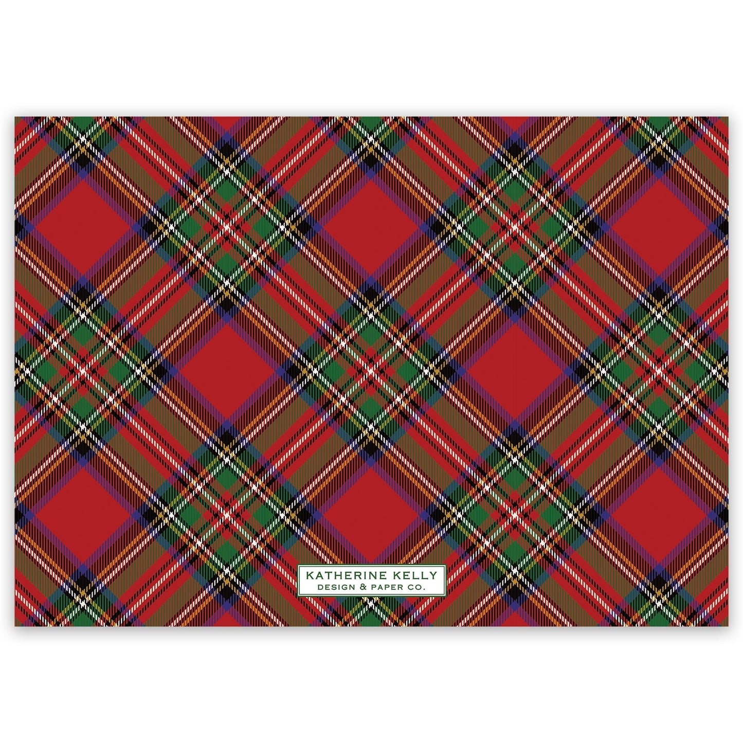 christmas tartan landscape holiday card - themonogram manor 
