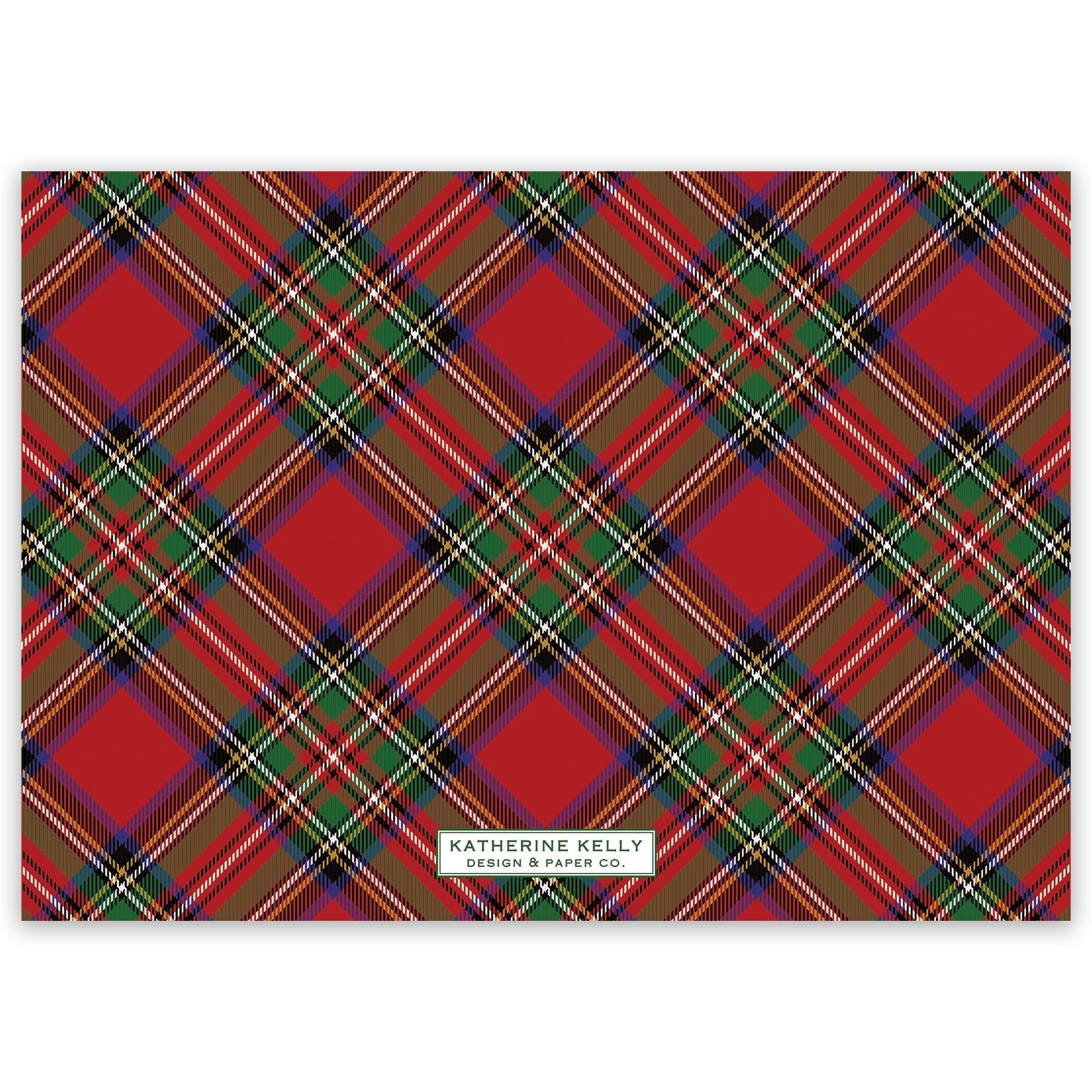 christmas tartan landscape holiday card - themonogram manor 