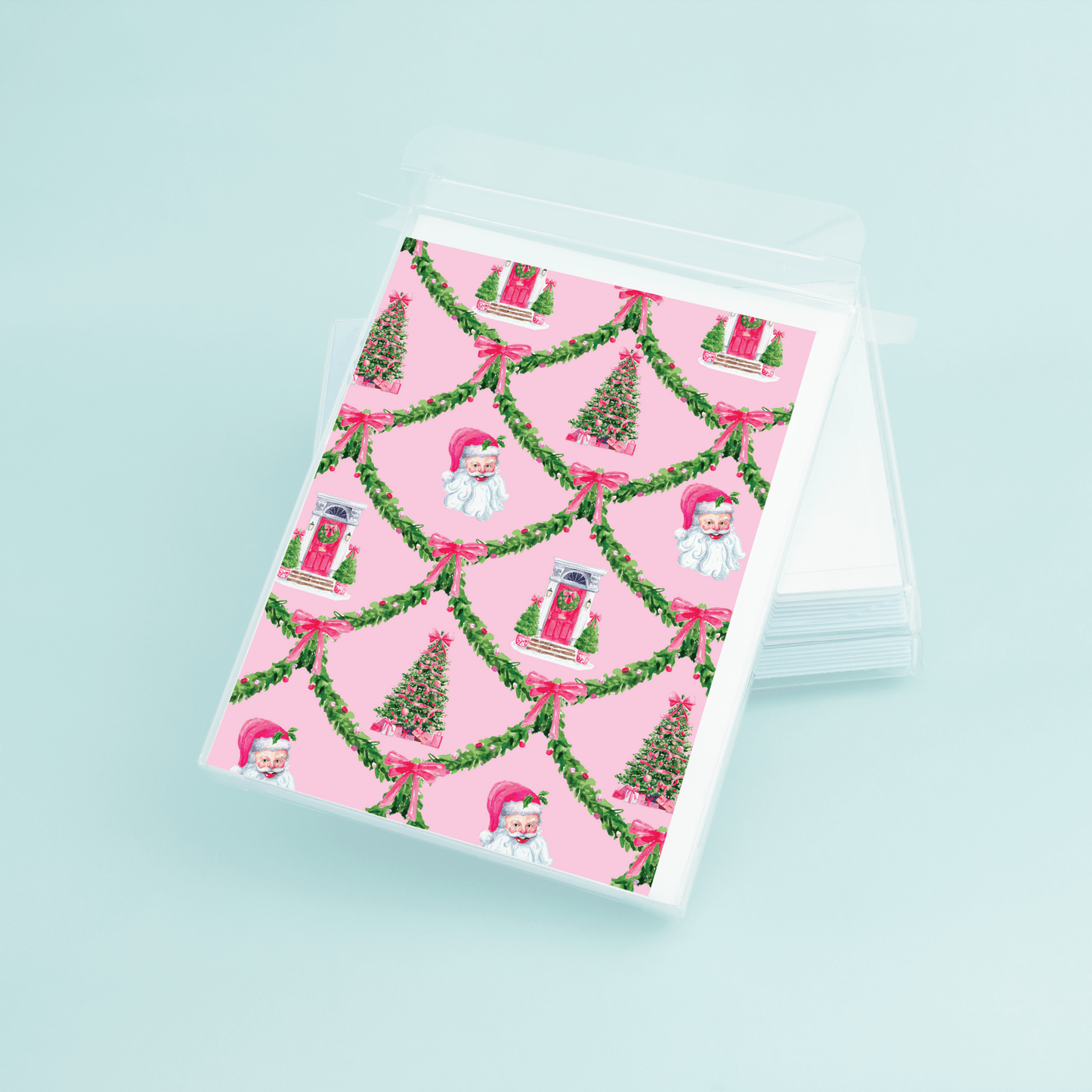 Pink Christmas Pattern - themonogram manor 