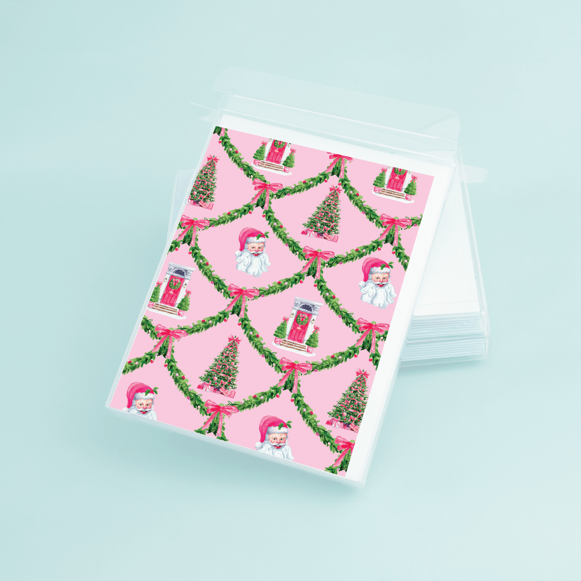 Pink Christmas Pattern - themonogram manor 