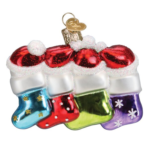 Snow Family Of 4 Ornament - themonogram manor 