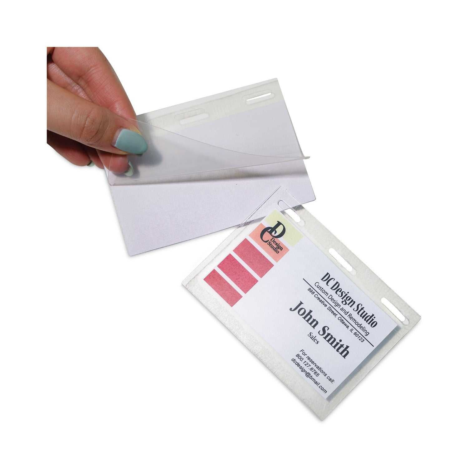 C - Line Self - Laminating Magnetic Style Name Badge Holder Kit, 2" x 3", Clear, 20/Box - themonogram manor 