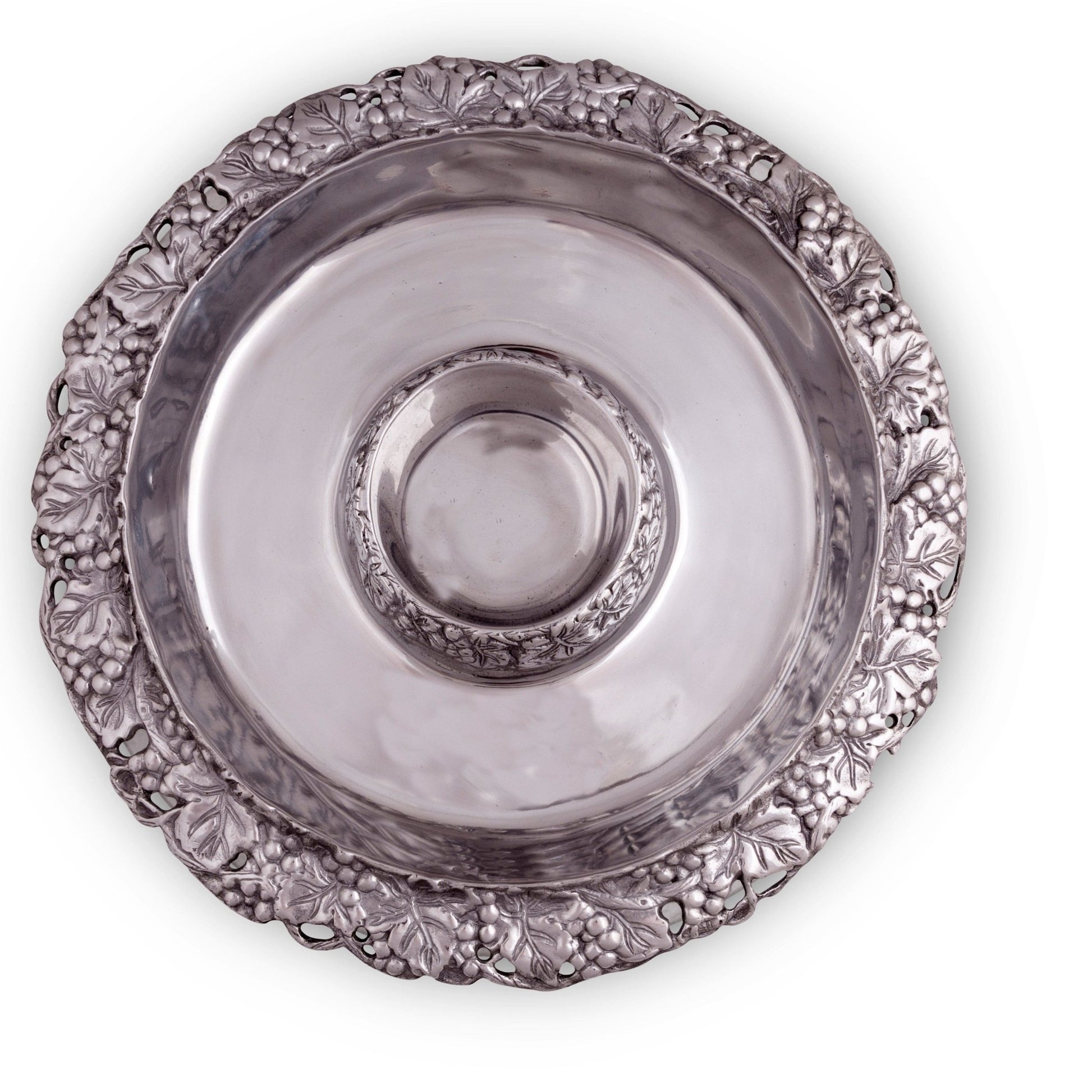 Chilling Appetizer and Seafood Serving Bowl - Grape Pattern - themonogram manor 