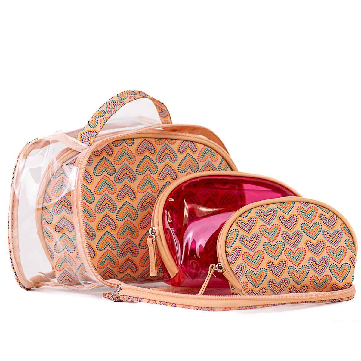 All Your Heart Travel Gift Set Light Pink/Multi 8.5x6x4.75 - themonogram manor 