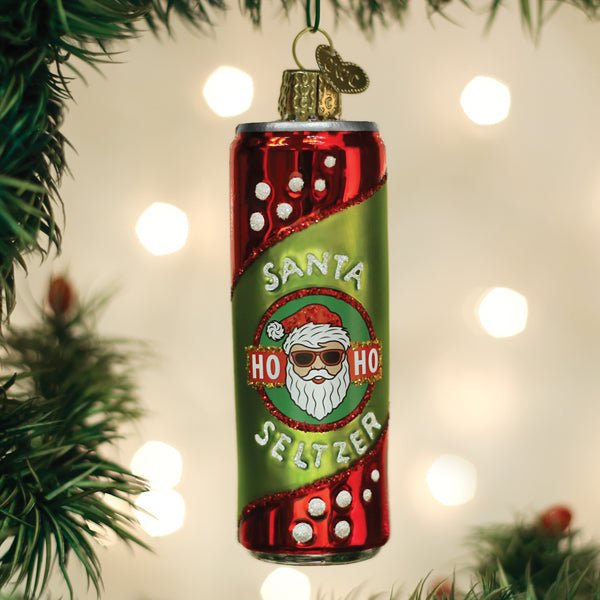 Santa Seltzer Ornament - themonogram manor 