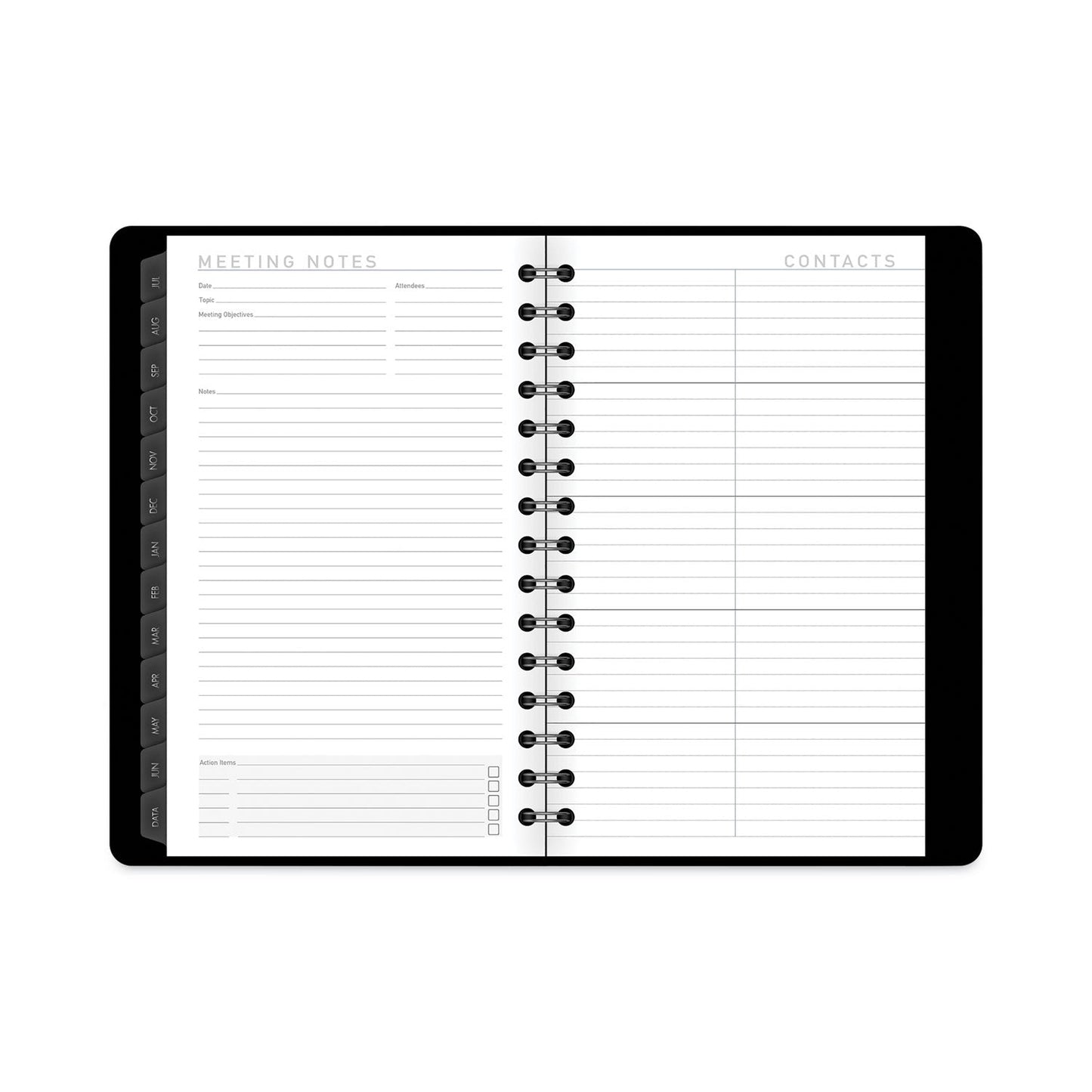 AT - A - GLANCE Contemporary Academic Planner, 8 x 4.88, Black Cover, 12 - Month (July to June): 2022 to 2023 - themonogram manor 