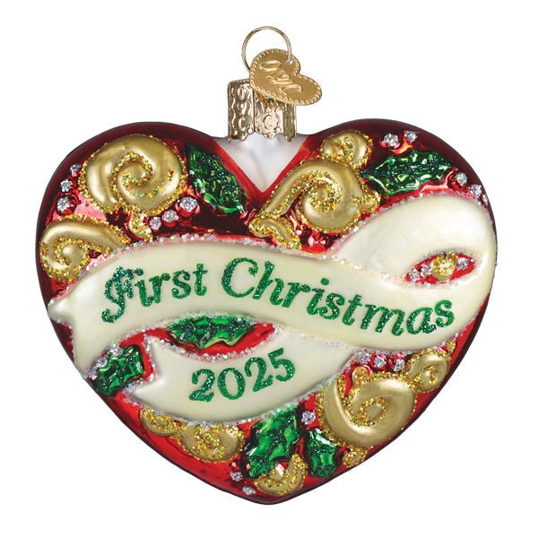2025 First Christmas Heart Ornament - themonogram manor 