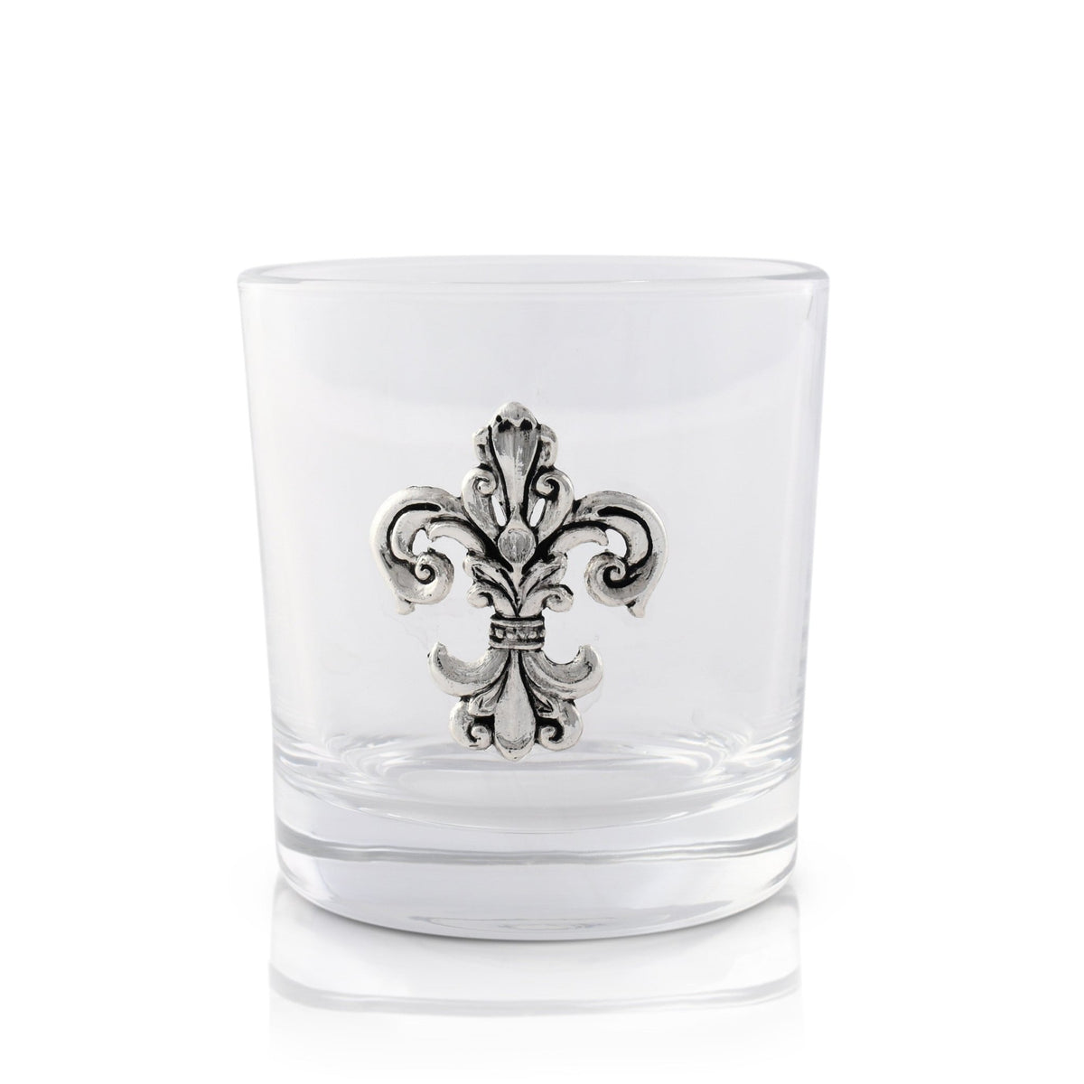 Fleur-de-Lis Bar Glasses Set of 4 - themonogram manor 