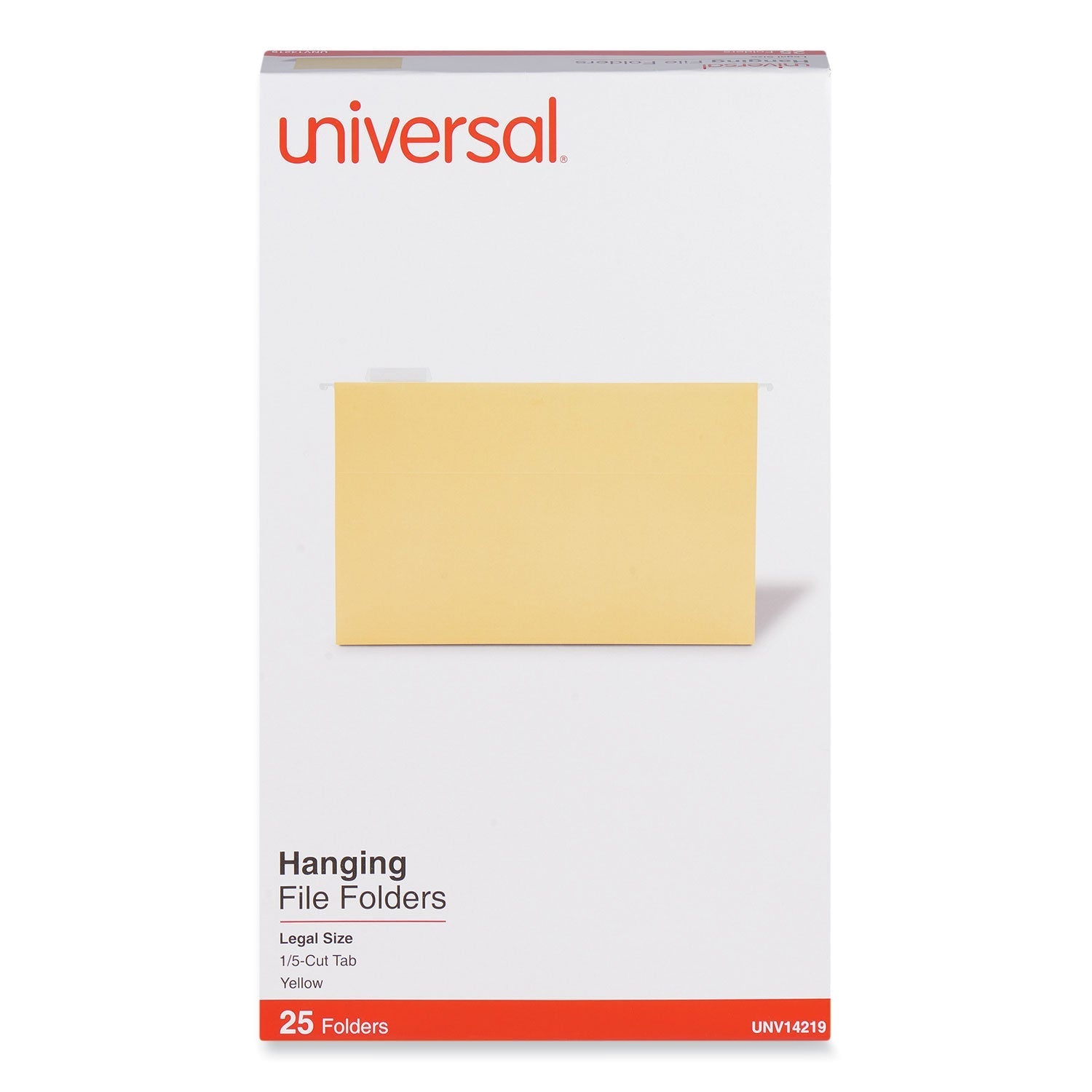 Universal Deluxe Bright Color Hanging File Folders, Legal Size, 1/5 - Cut Tabs, Yellow, 25/Box - themonogram manor 