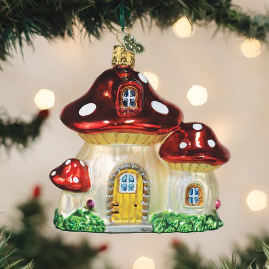 Mushroom House Ornament - themonogram manor 