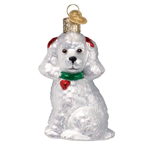 White Poodle Ornament - themonogram manor 