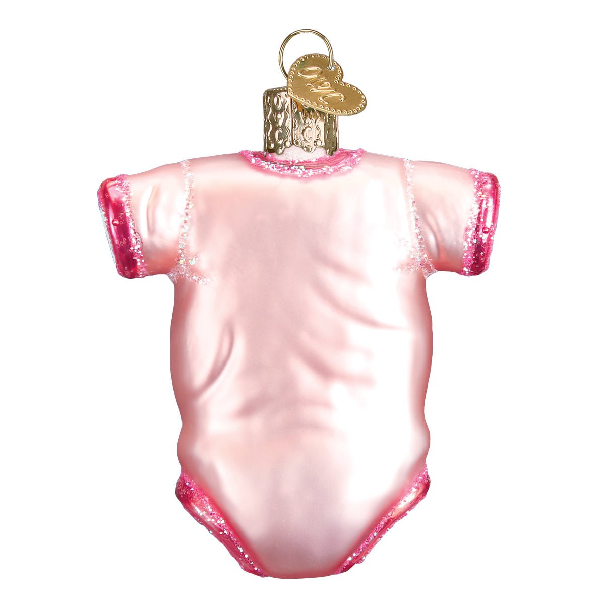 Pink Baby Onesie Ornament - themonogram manor 