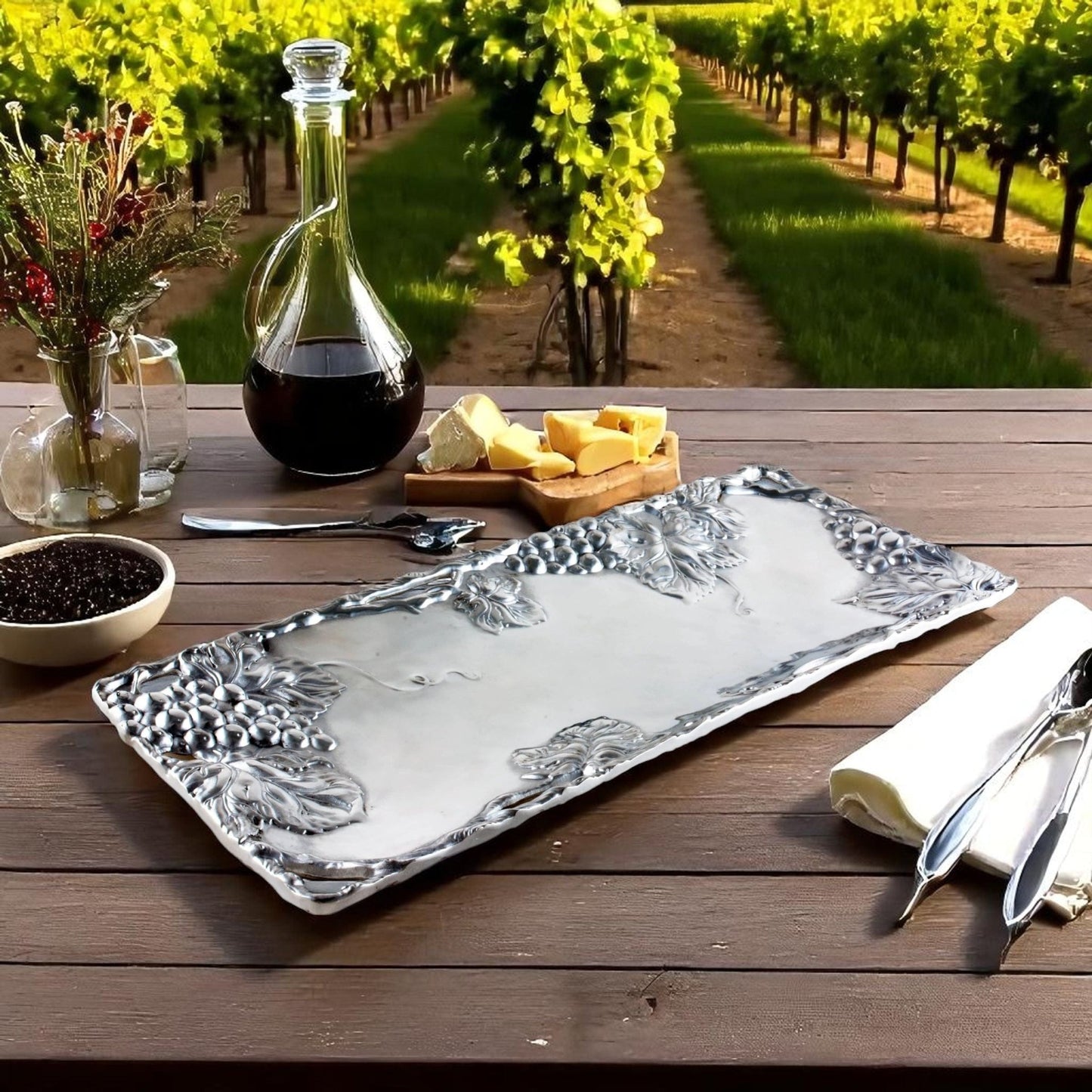 Grapevine Oblong Tray - themonogram manor 