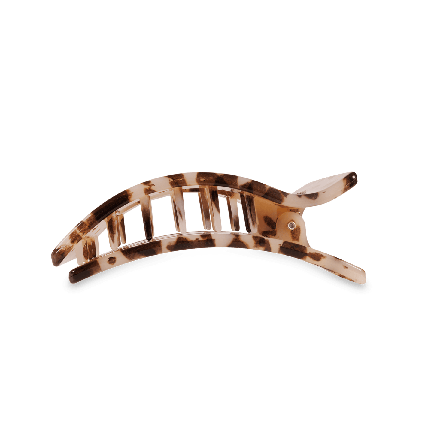 Blonde Tortoise Medium Flat Rectangle Hair Clip - themonogram manor 