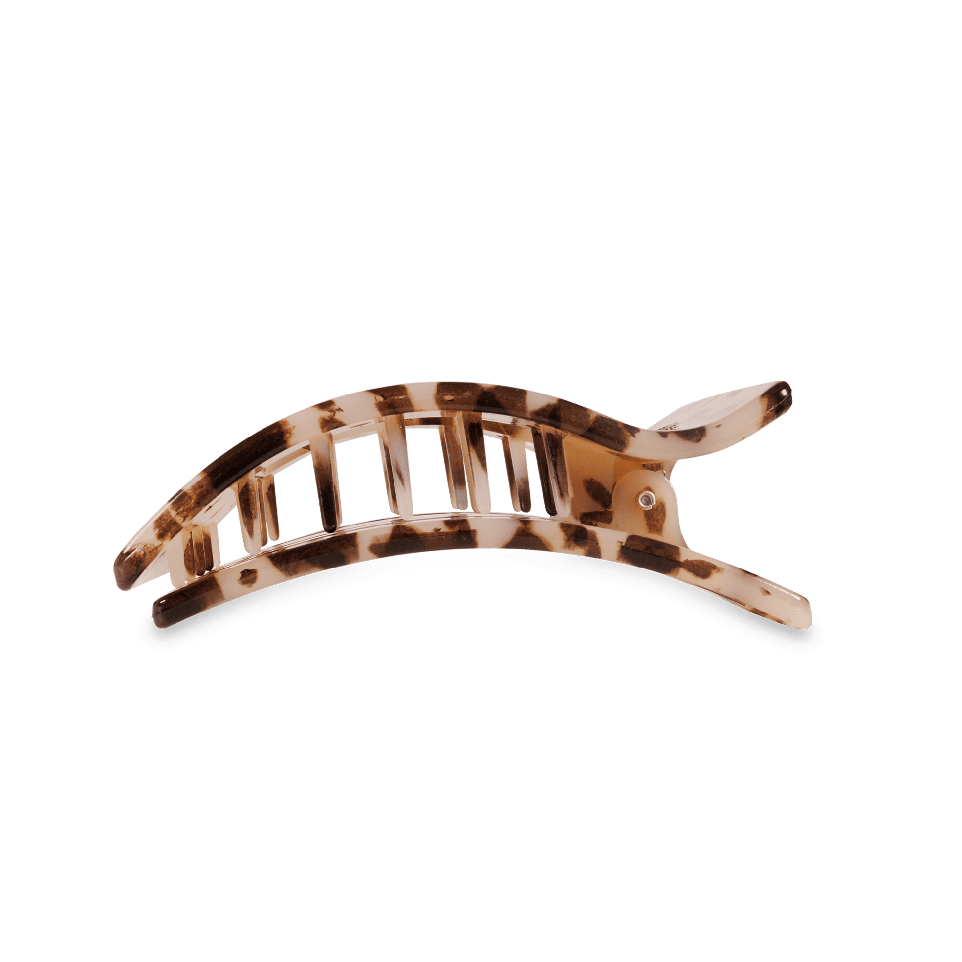 Blonde Tortoise Medium Flat Rectangle Hair Clip - themonogram manor 