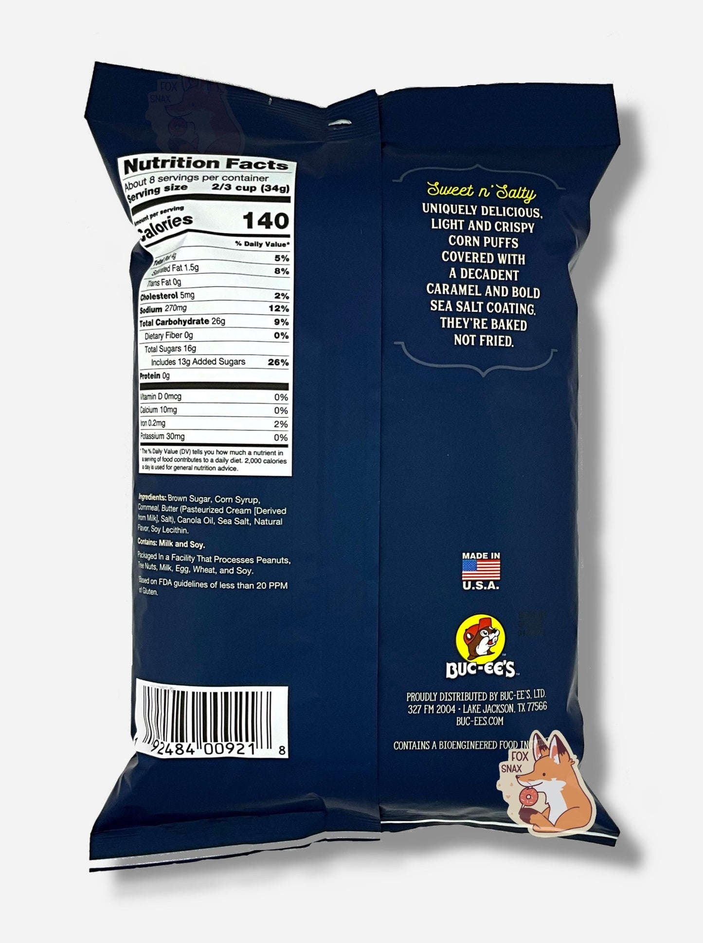 Buc - ee's Sea Salted Caramel Beaver Nuggets - themonogram manor 