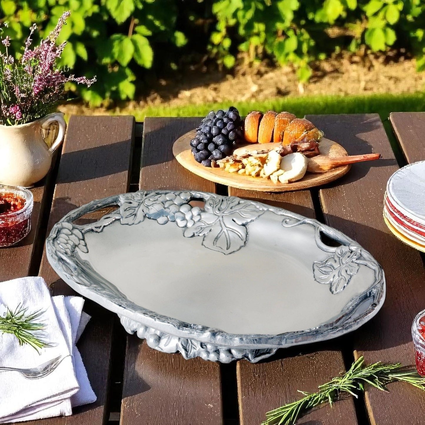 Grape Footed Side Dish - themonogram manor 