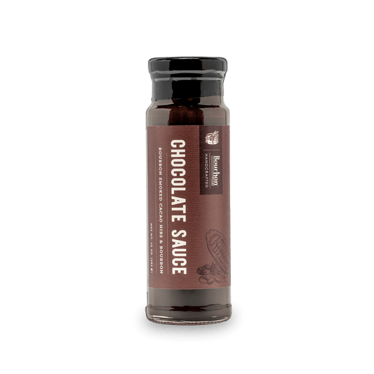 Chocolate Sauce – Bourbon Smoked Cacao Nibs & Bourbon - themonogram manor 