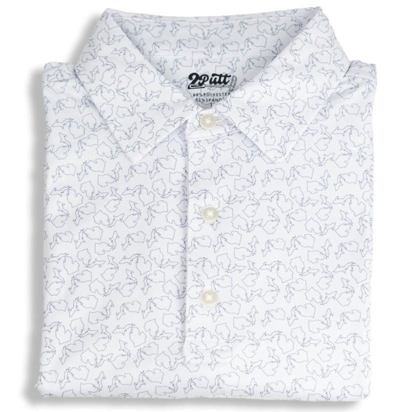 State of Michigan Men's Polo - themonogram manor 