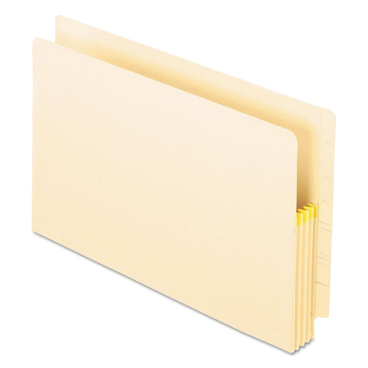 Pendaflex Manila Drop Front Shelf File Pockets with Rip - Proof - Tape Gusset Top, 3.5" Expansion, Legal Size, Manila, 25/Box - themonogram manor 