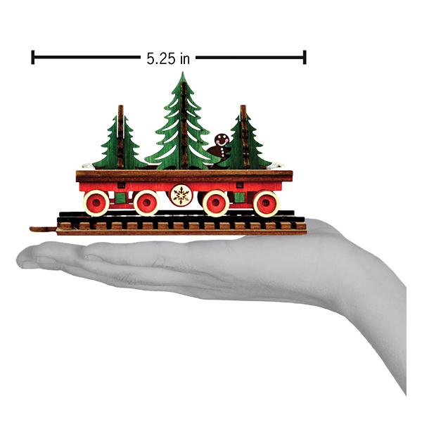 Santa's NP Express Flat Car - themonogram manor 