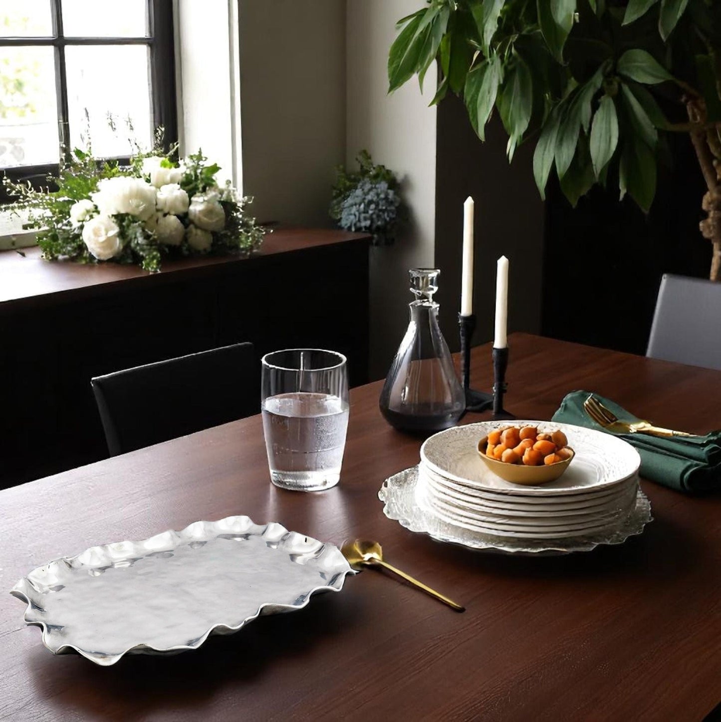 Carmel Rectangle Serving Tray - themonogram manor 