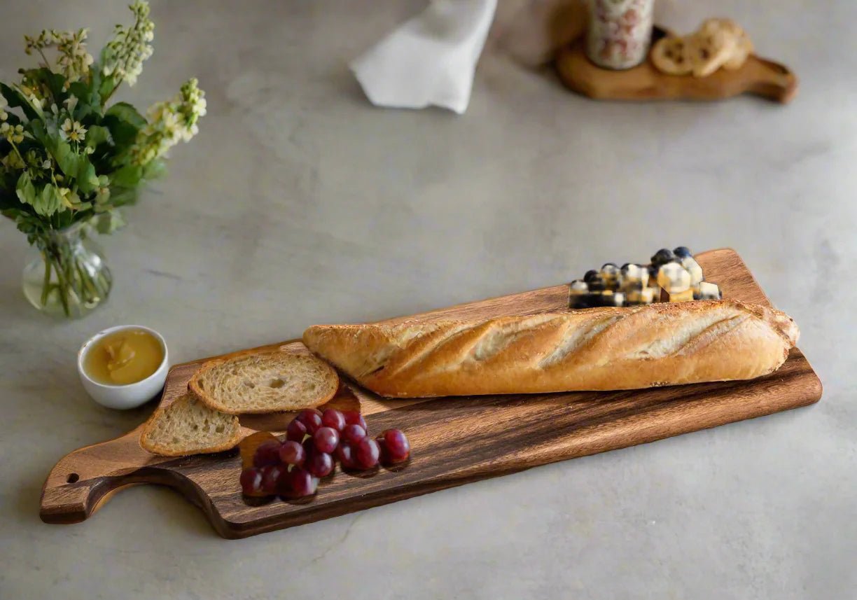 Acacia Wood Cutting / Charcuterie Board - Long - themonogram manor 