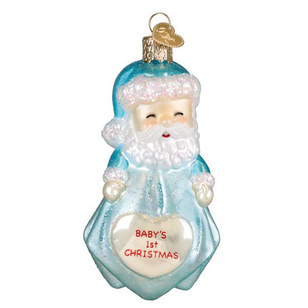 Baby Boys 1st Santa Lovey Ornament - themonogram manor 