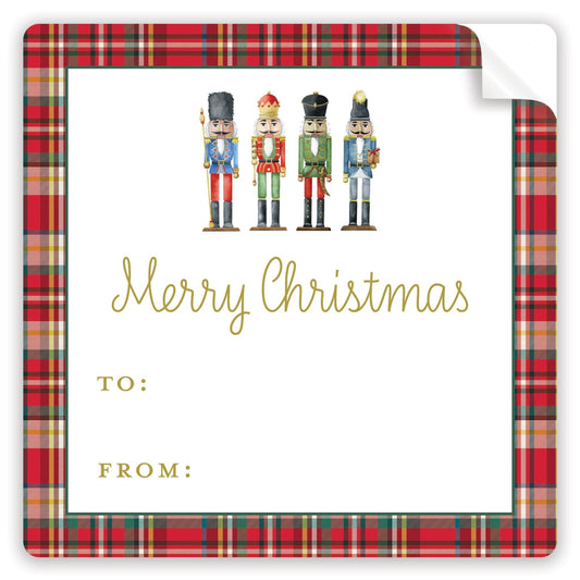 plaid nutcracker fill - in stickers - themonogram manor 