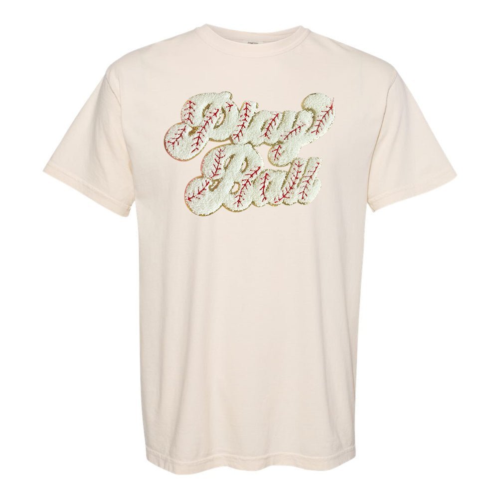 Play Ball Letter Patch T-Shirt - themonogram manor 