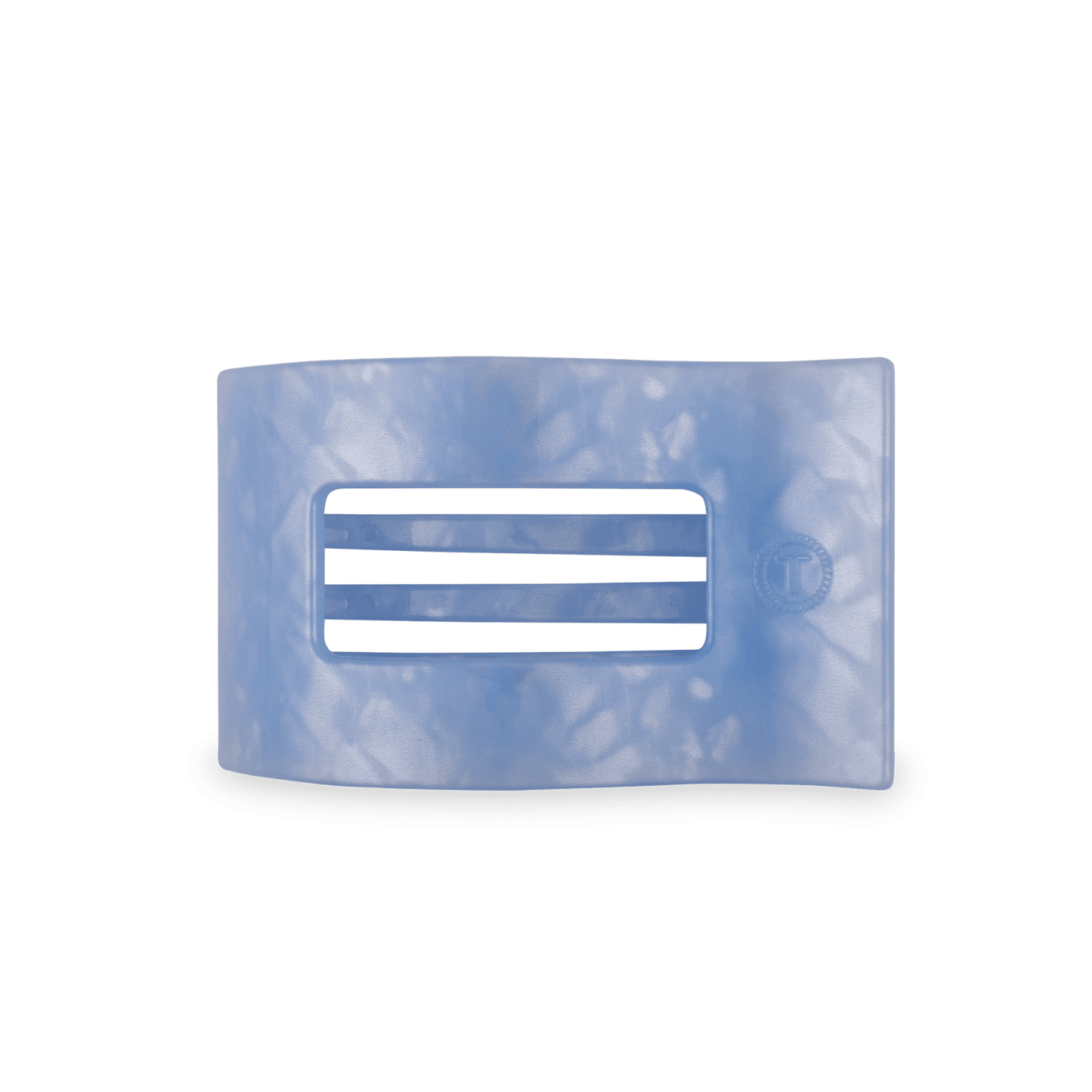 Blue Lagoon Medium Flat Rectangle Hair Clip - themonogram manor 