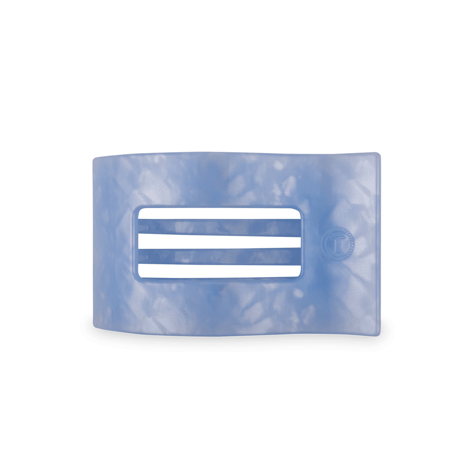 Blue Lagoon Medium Flat Rectangle Hair Clip - themonogram manor 