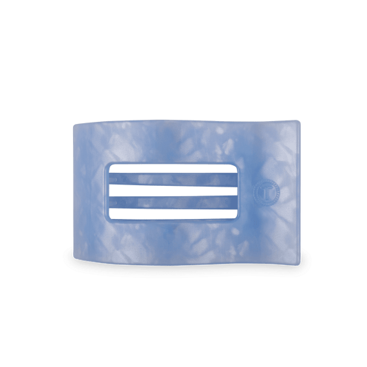 Blue Lagoon Medium Flat Rectangle Hair Clip - themonogram manor 