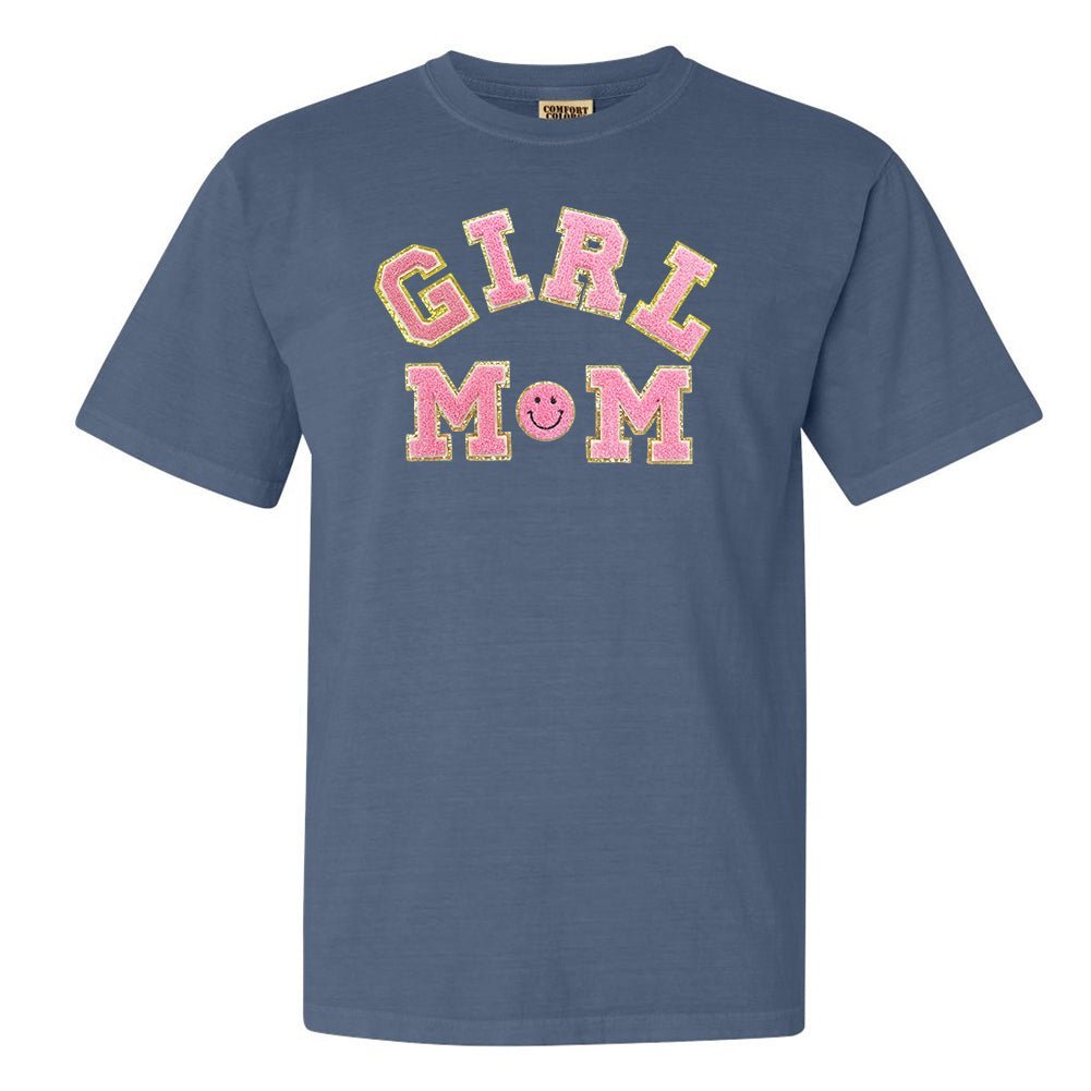 Girl Mom Letter Patch T-Shirt - themonogram manor 