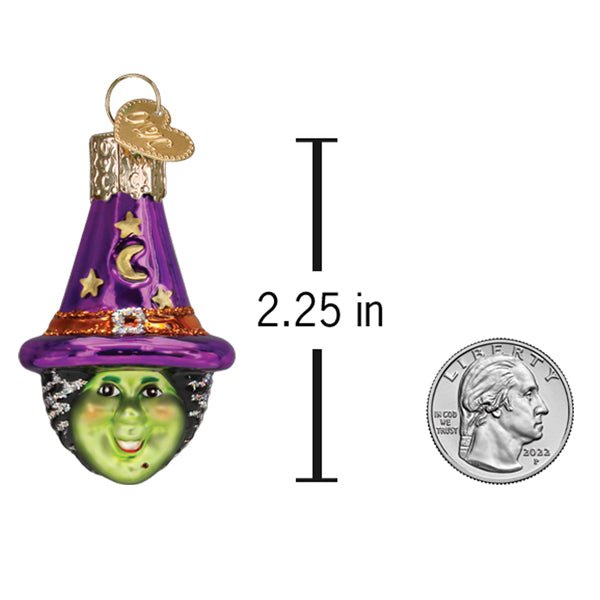 Mini Witch Head Ornament - #themonogram manor #