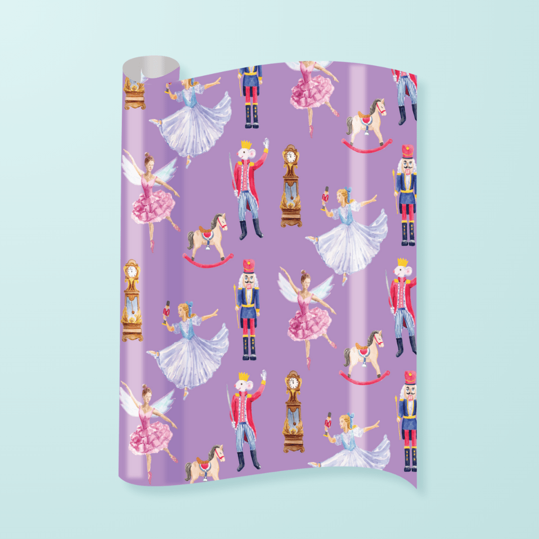 Nutcracker Ballet Gift Wrap - themonogram manor 