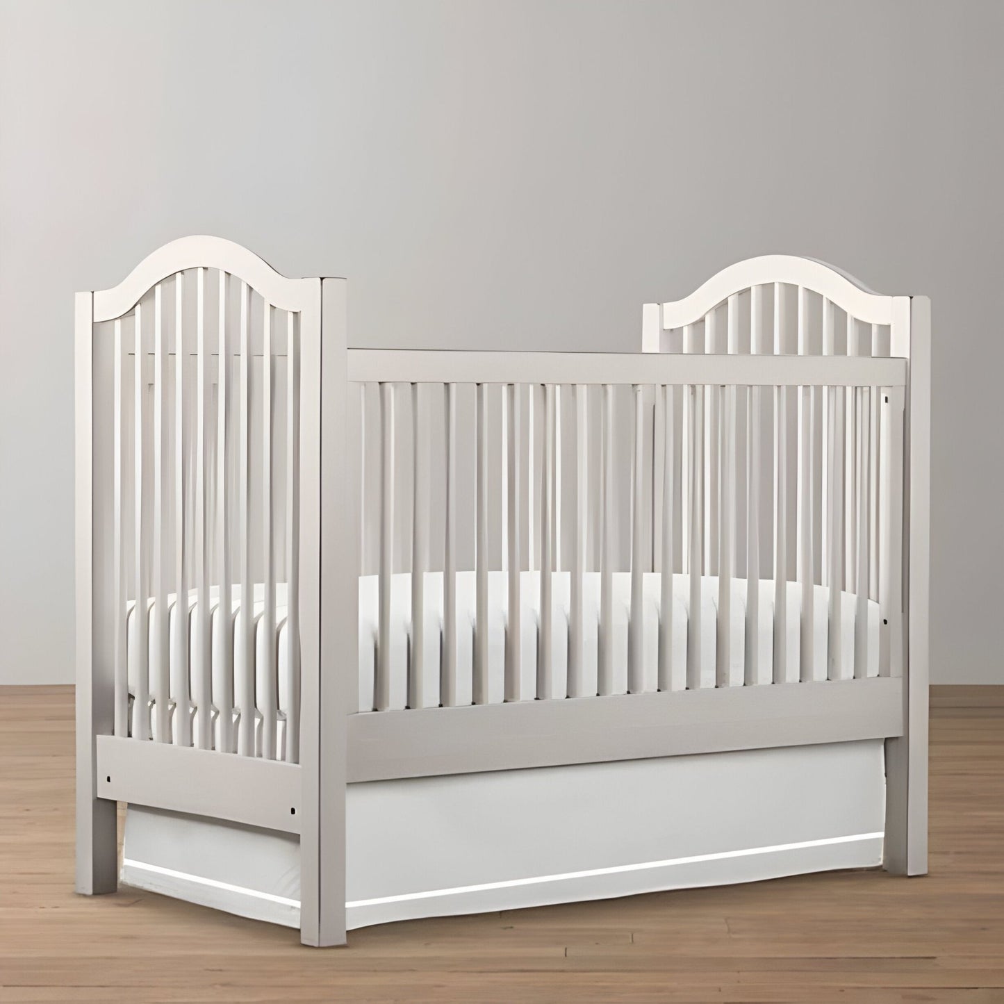 Single Embroidery Cotton Crib Skirt - themonogram manor 