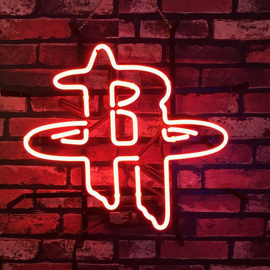 Houston Rockets Baseball Neon Sign - themonogram manor 