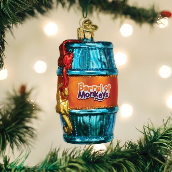 Barrel Of Monkeys Ornament - themonogram manor 