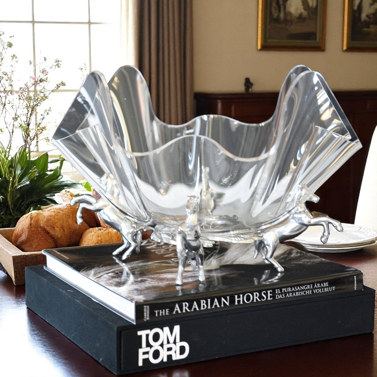 Horse Stand Acrylic Bowl 14 - themonogram manor 