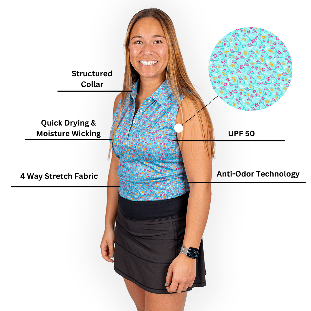 Time to Par/Tee Women's Polo (Sleeveless) - themonogram manor 