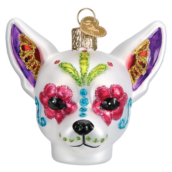 Dia De Los Muertos Dog Ornament - themonogram manor 