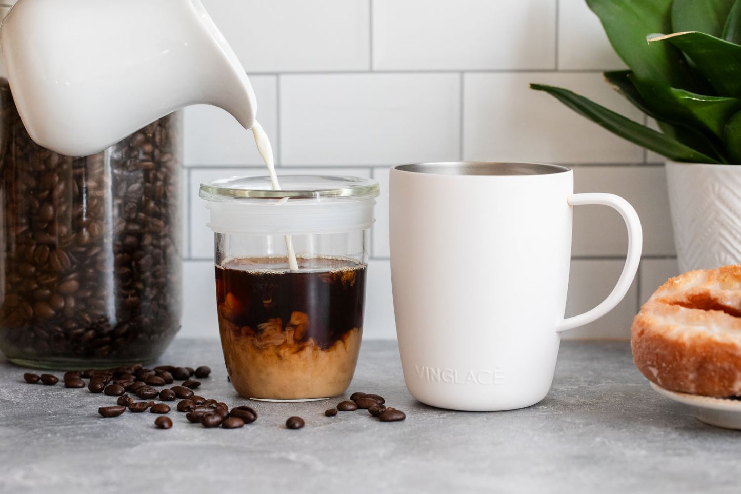 Coffee Cup in White - themonogram manor 