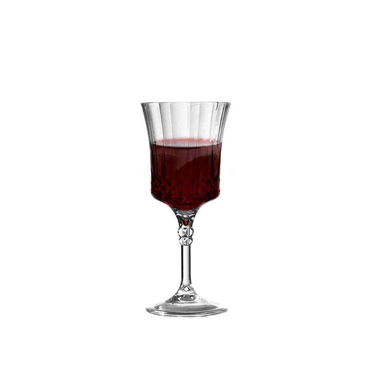 11 oz. Crystal Cut Plastic Wine Goblets - 12 pcs - themonogram manor 