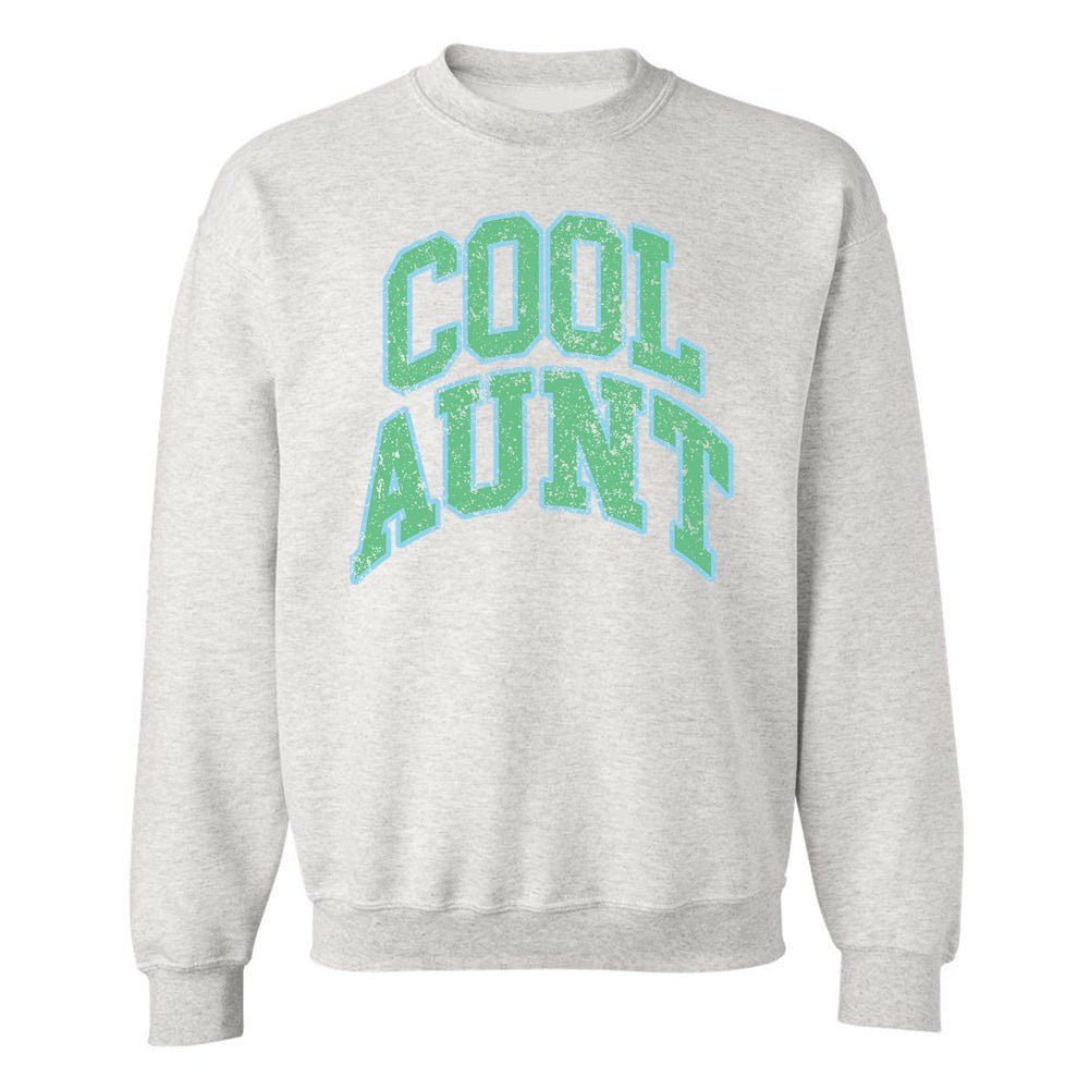 'Varsity Cool Aunt' Crewneck Sweatshirt - themonogram manor 