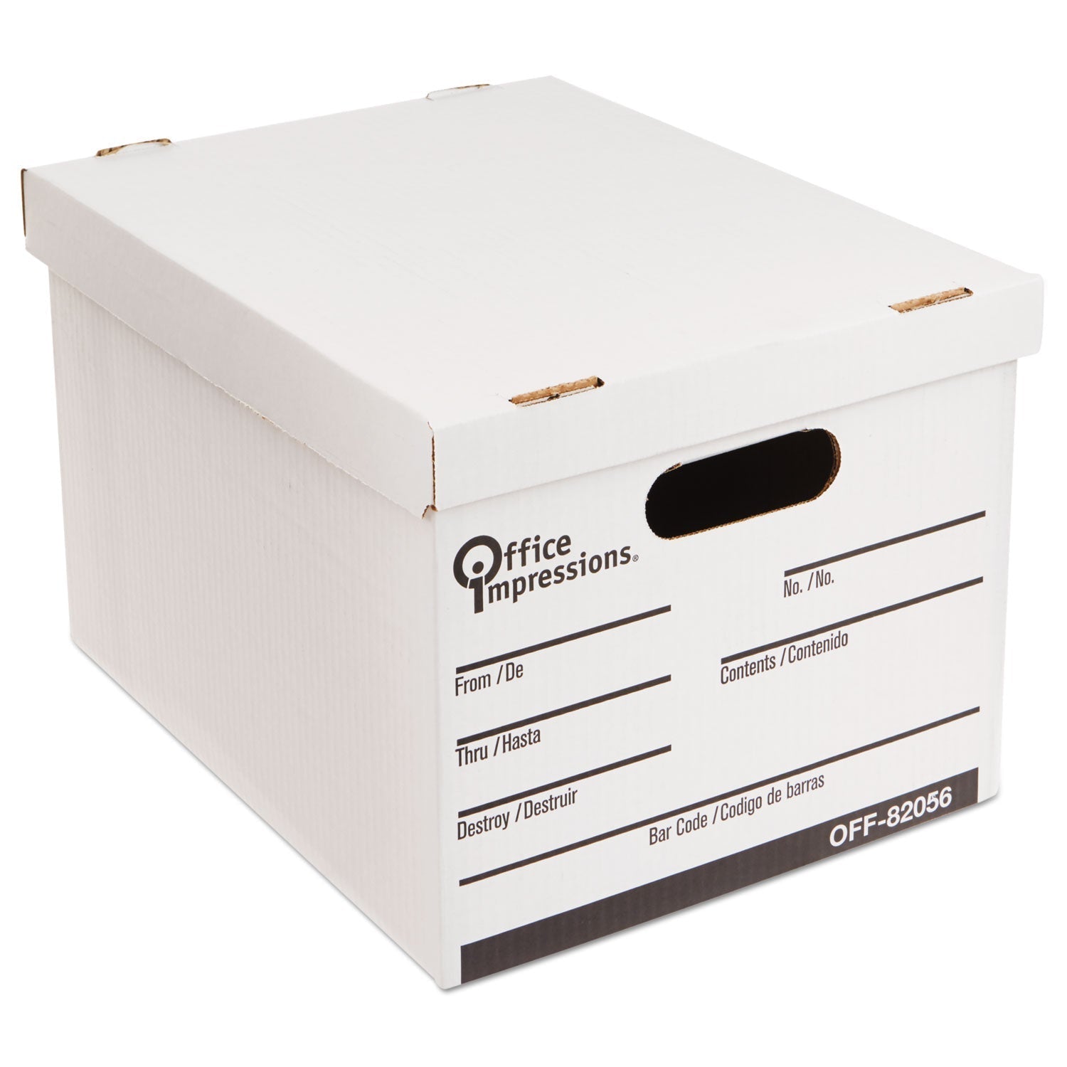 Office Impressions Medium - Duty Economy Storage Files, Letter/Legal Files, 14" Wide , White, 12/Carton - themonogram manor 
