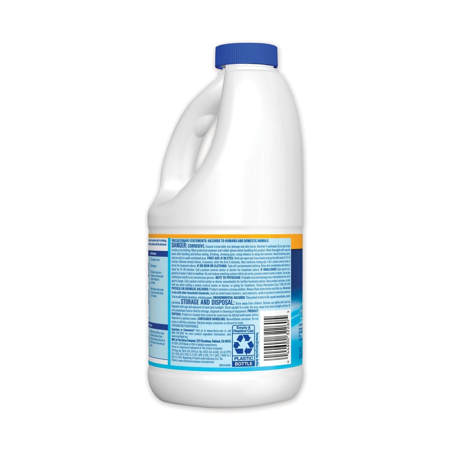 Clorox Regular Bleach with CloroMax Technology, 43 oz Bottle, 6/Carton - themonogram manor 