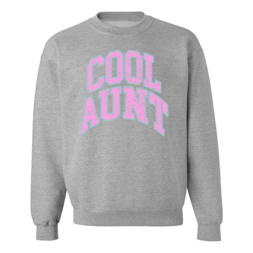 'Varsity Cool Aunt' Crewneck Sweatshirt - themonogram manor 