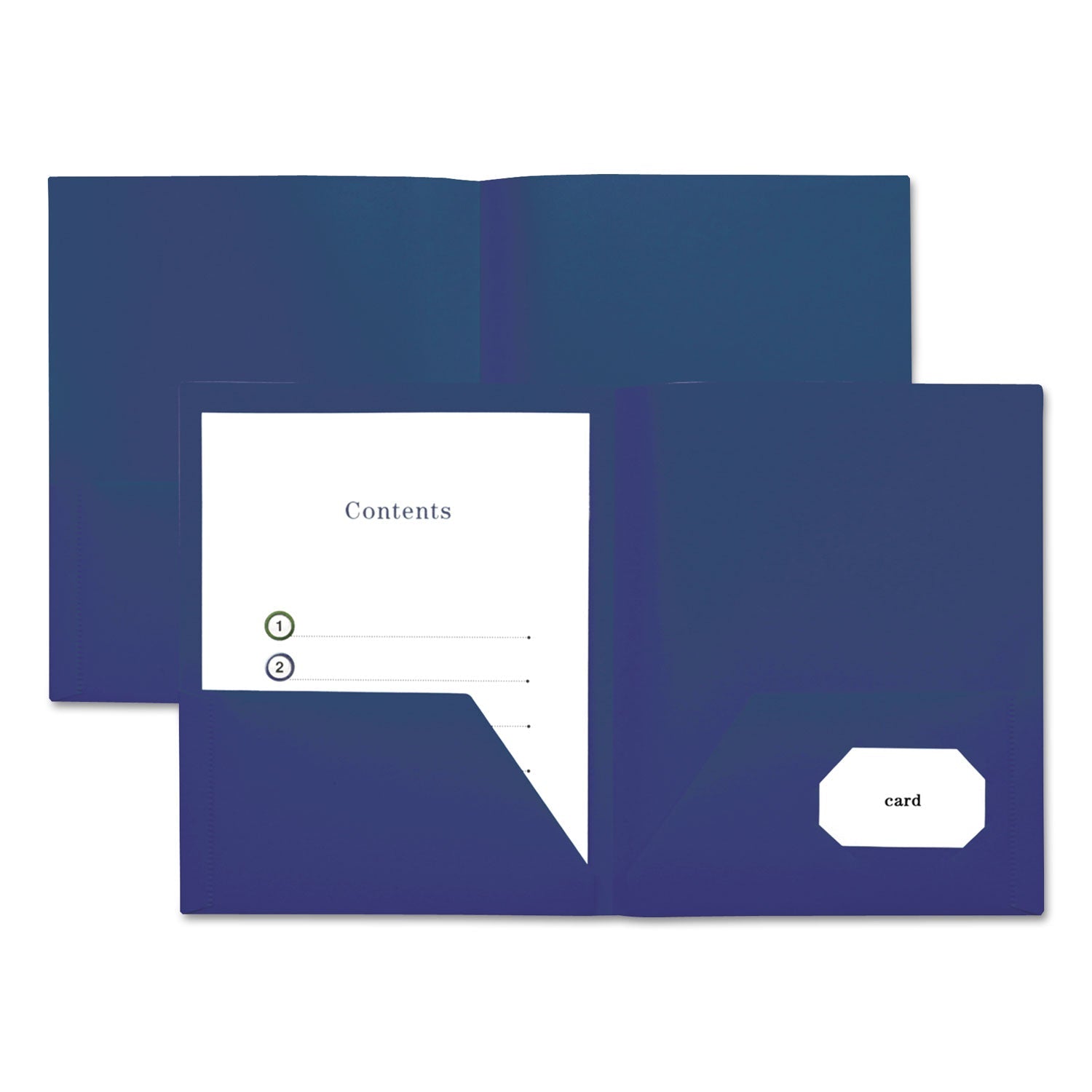 Universal Two - Pocket Plastic Folders, 100 - Sheet Capacity, 11 x 8.5, Royal Blue, 10/Pack - themonogram manor 